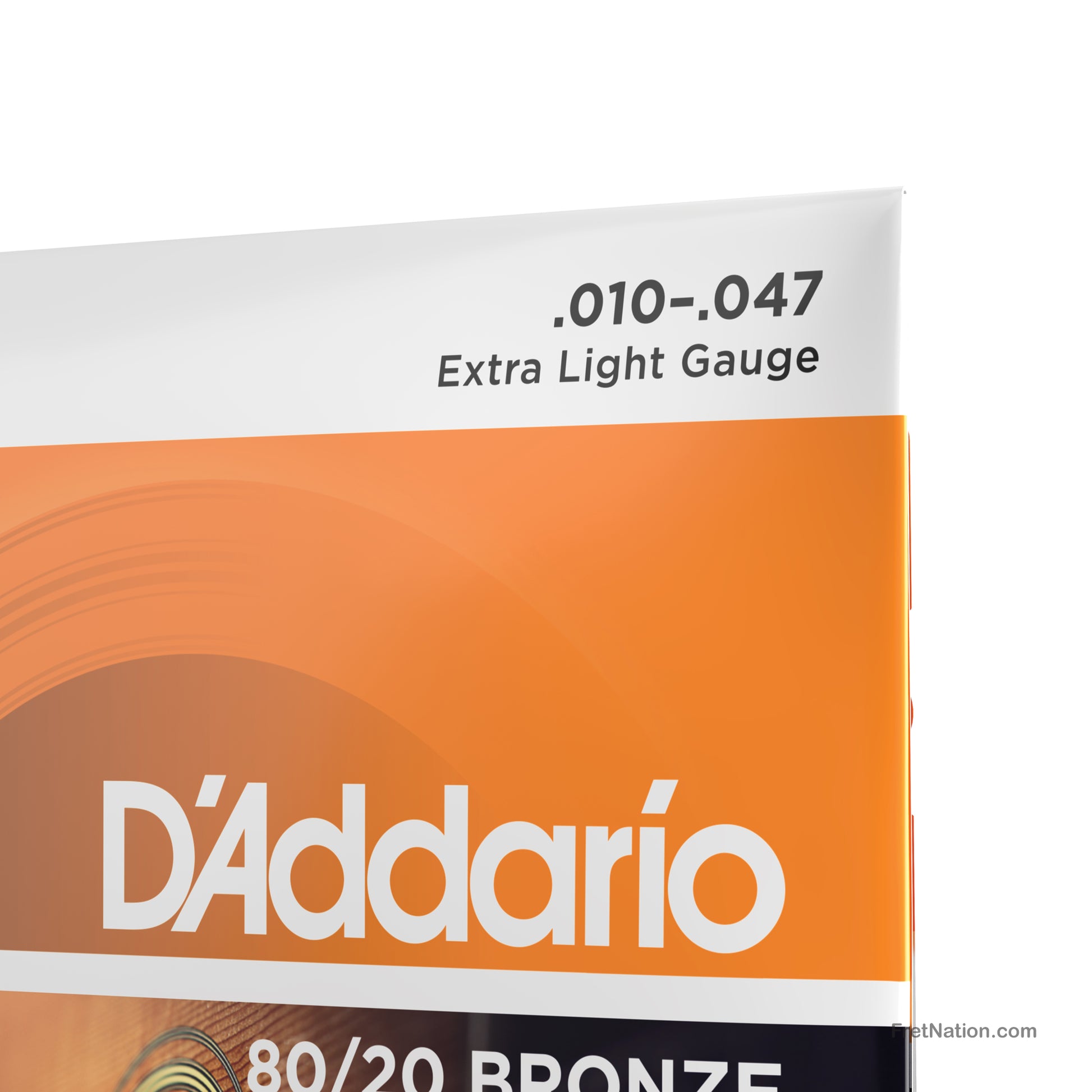 D'Addario D'Addario 80/20 Bronze Acoustic Guitar Strings - 6-String 10-47 Extra Light EJ10