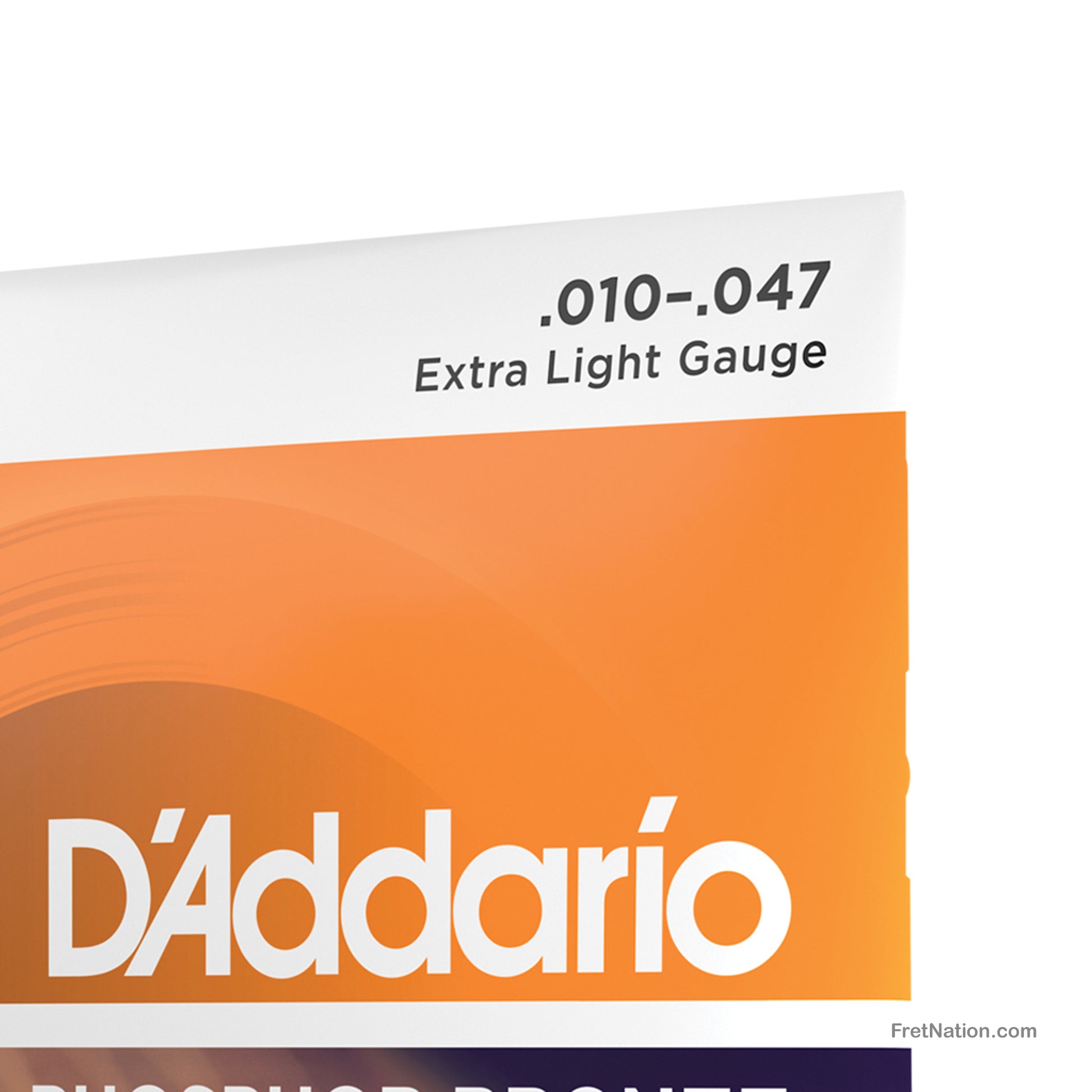D'Addario D'Addario Phosphor Bronze Acoustic Guitar Strings - 6-String 10-47 Extra Light EJ15