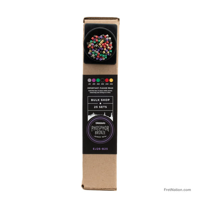 D'Addario D'Addario Phosphor Bronze Acoustic Guitar Bulk 25-Pack - 6-String 11-52 Custom Light EJ26-B25