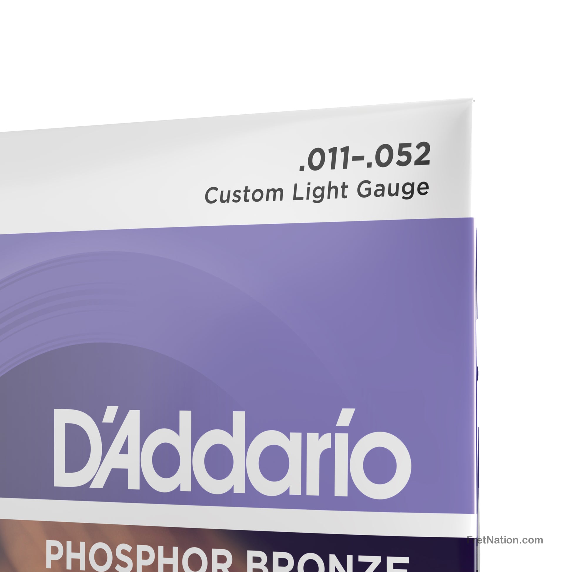 D'Addario D'Addario Phosphor Bronze Acoustic Guitar Strings - 6-String 11-52 Custom Light EJ26