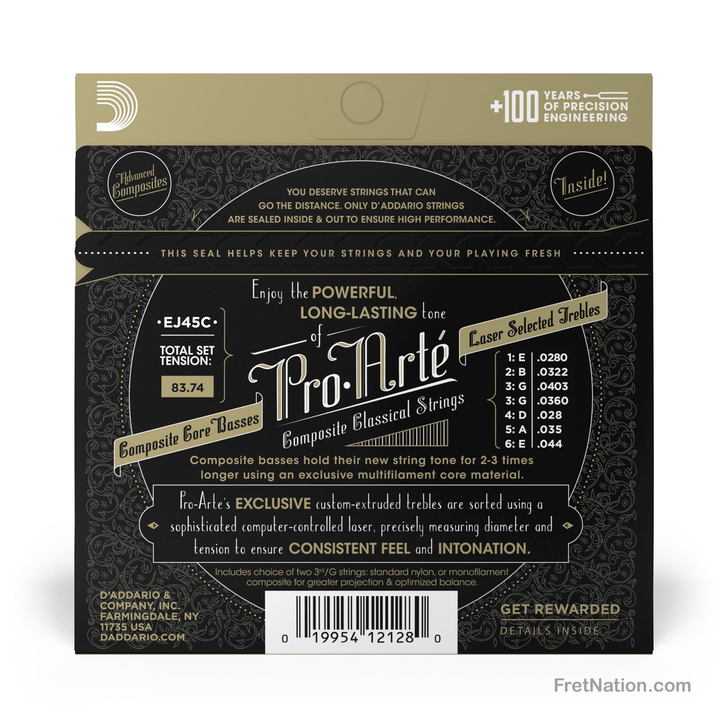 D'Addario D'Addario Pro-Arte Composite Classical Guitar Strings - 28-44 Normal EJ45C