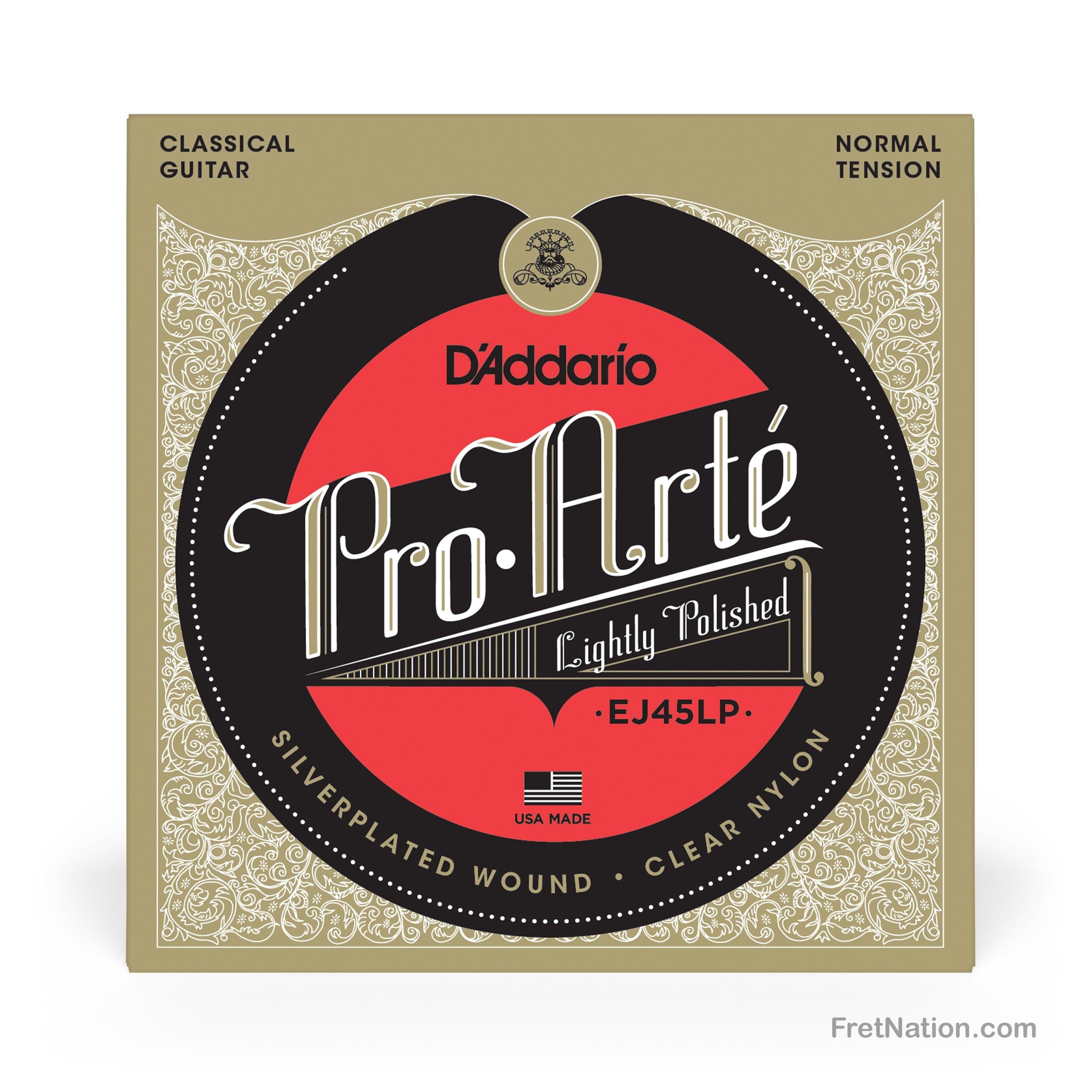 D'Addario D'Addario Pro-Arte Lightly Polished Classical Guitar Strings - 28-43 Normal EJ45LP
