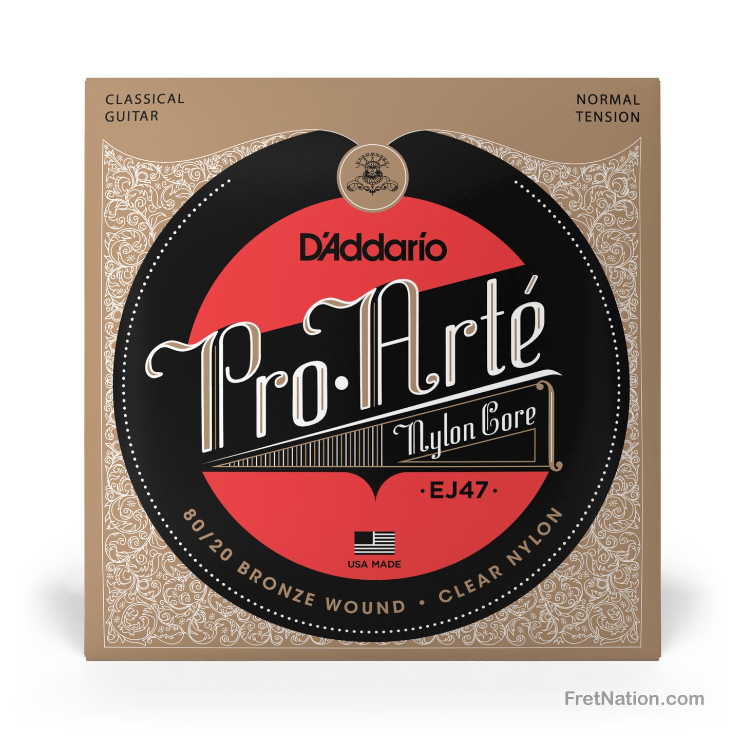 D'Addario D'Addario Pro-Arte Nylon 80/20 Bronze Classical Guitar Strings - 28-43 Normal EJ47
