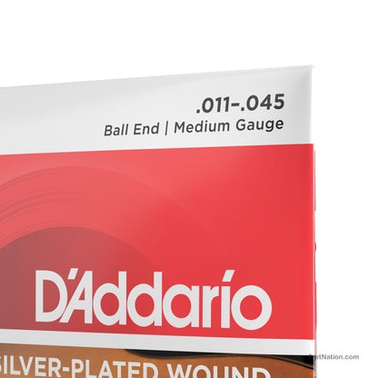 D'Addario D'Addario Gypsy Jazz Acoustic Guitar Strings - Ball End 6-String 11-45 Medium EJ83M
