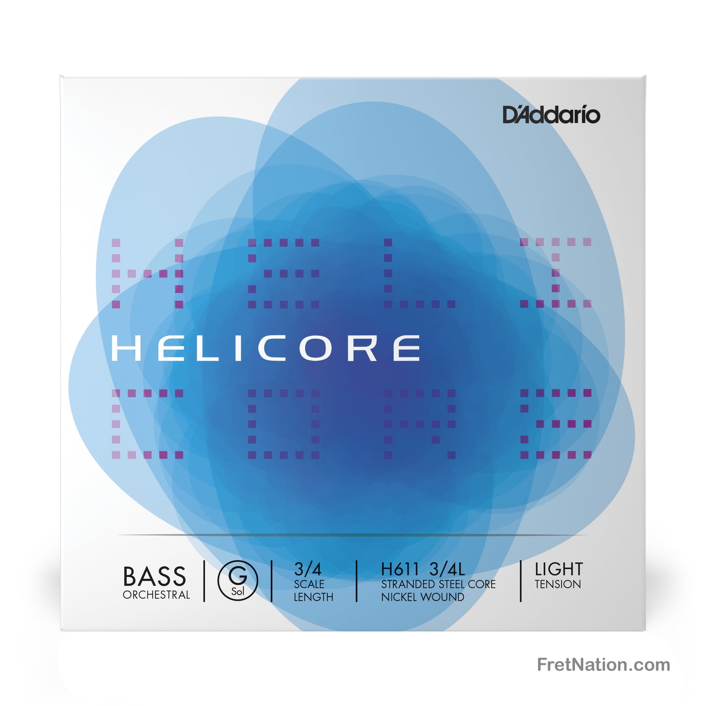 D'Addario D'Addario Helicore Single 3/4 Scale Orchestral Double Bass G String - H611 3/4L Light