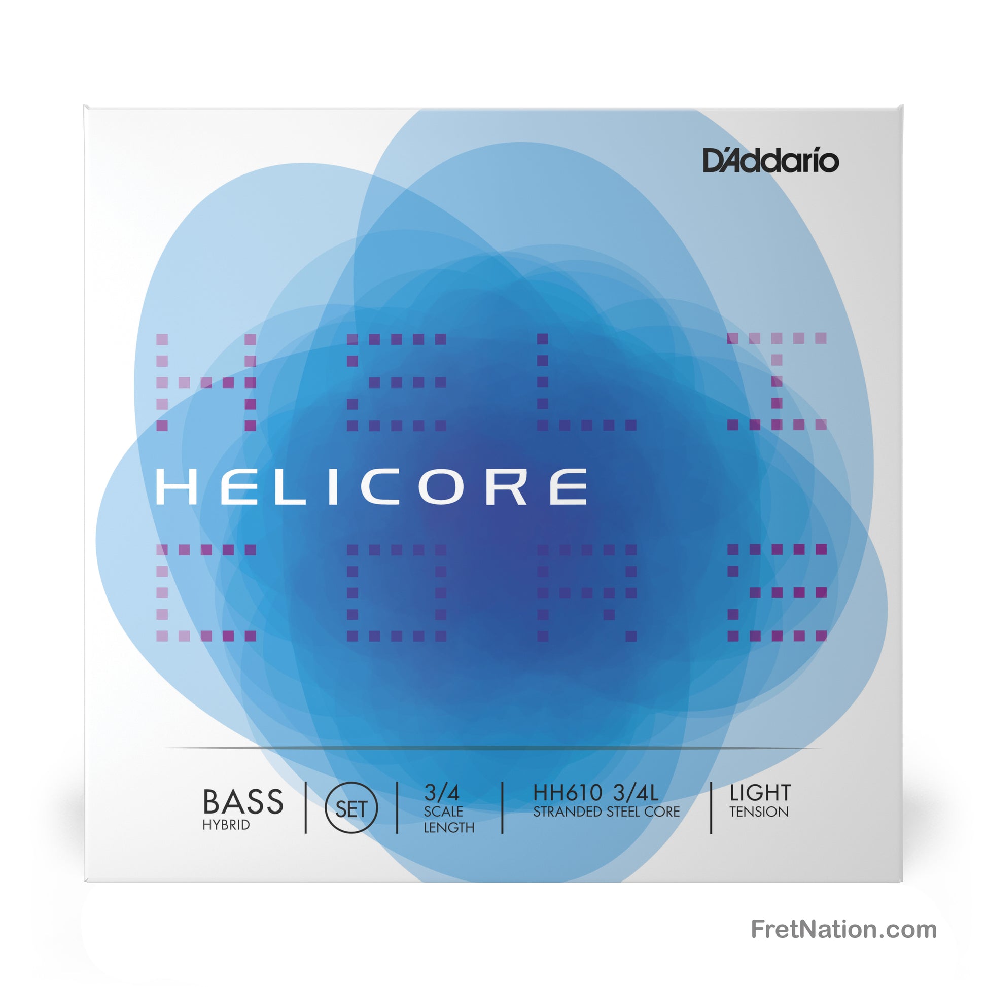 D'Addario D'Addario Helicore 3/4 Scale Hybrid Double Bass String Set - HH610 3/4L Light