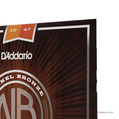 D'Addario D'Addario Nickel Bronze Acoustic Guitar Strings - 6-String 10-47 Extra Light NB1047
