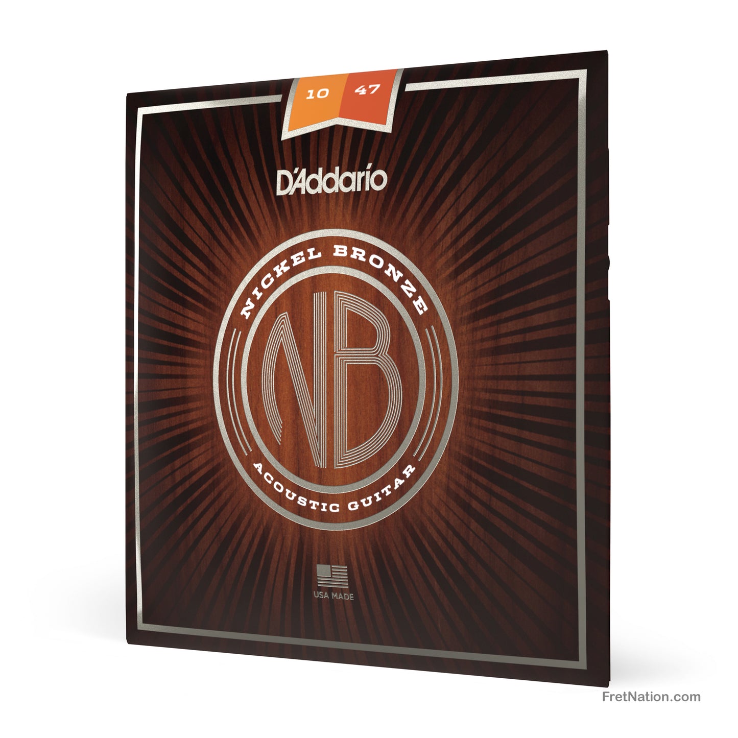 D'Addario D'Addario Nickel Bronze Acoustic Guitar Strings - 6-String 10-47 Extra Light NB1047
