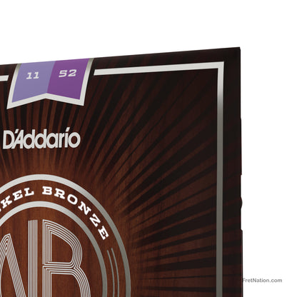 D'Addario D'Addario Nickel Bronze Acoustic Guitar Strings - 6-String 11-52 Custom Light NB1152