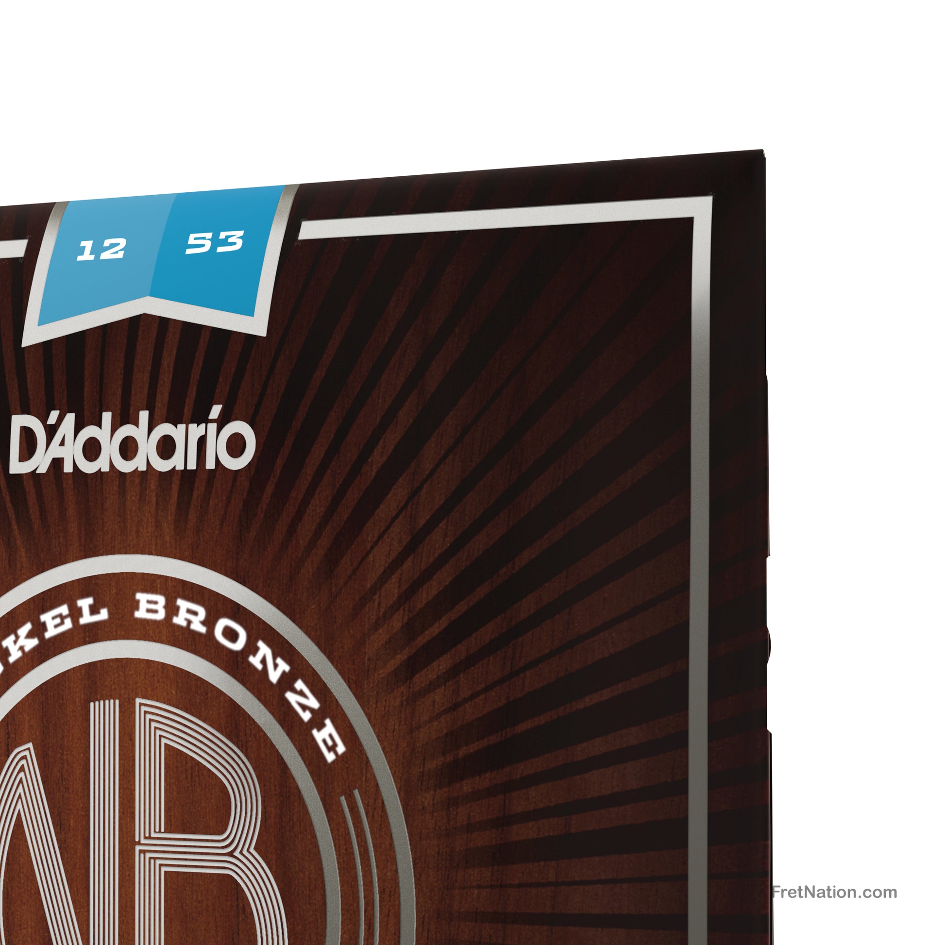 D'Addario D'Addario Nickel Bronze Acoustic Guitar Strings - 6-String 12-53 Light NB1253