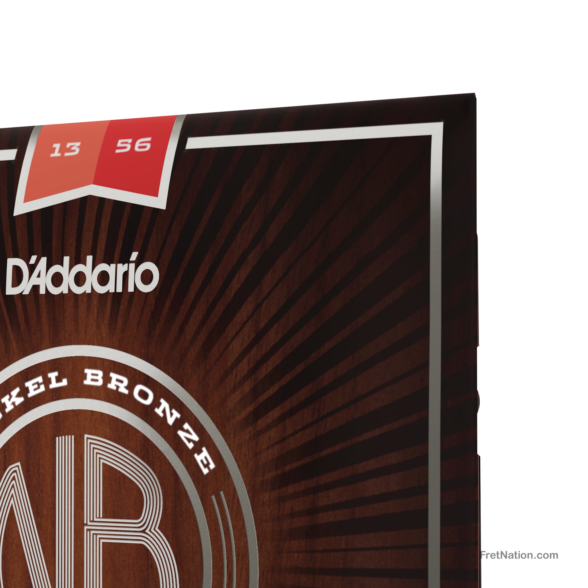 D'Addario D'Addario Nickel Bronze Acoustic Guitar Strings - 6-String 13-56 Medium NB1356
