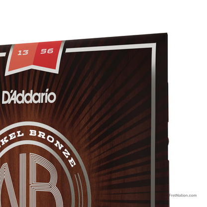 D'Addario D'Addario Nickel Bronze Acoustic Guitar Strings - 6-String 13-56 Medium NB1356