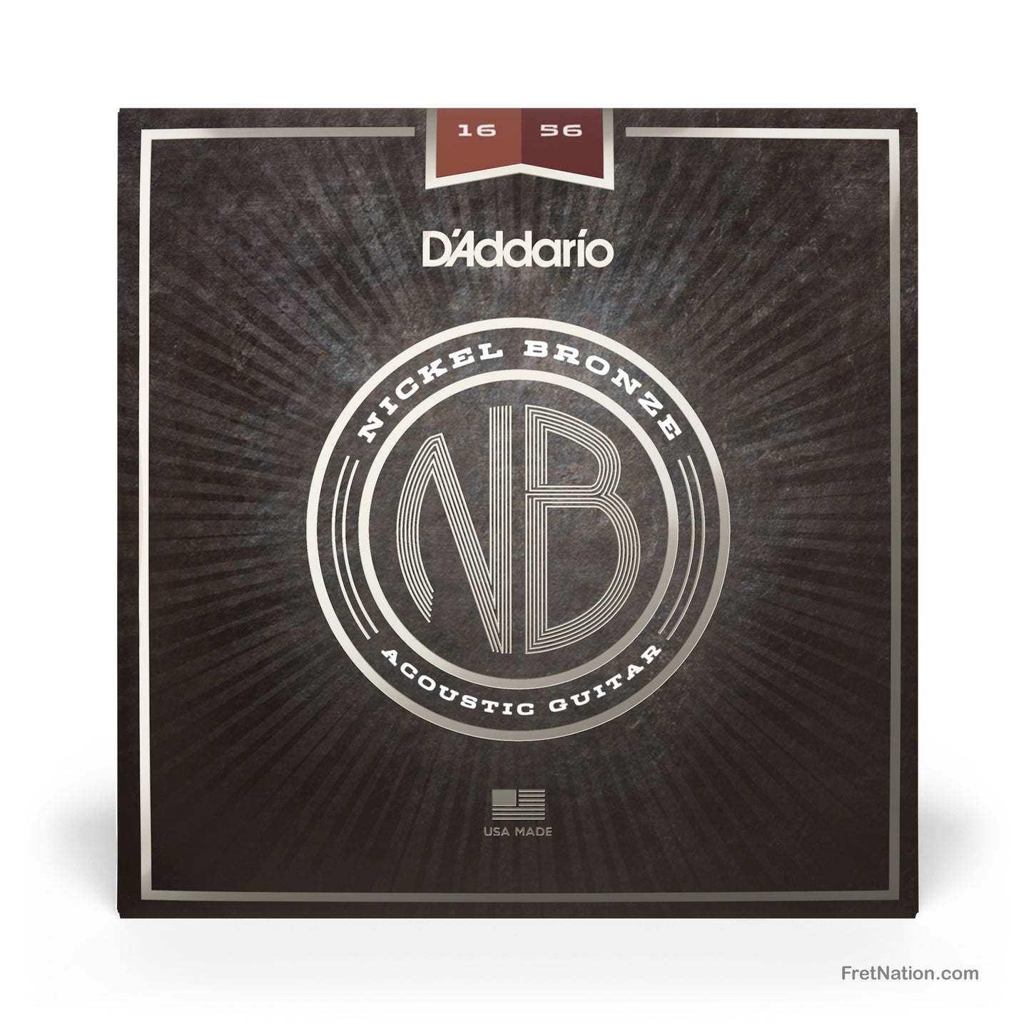 D'Addario D'Addario Nickel Bronze Resophonic Guitar Strings - 6-String 16-56 Medium NB1656