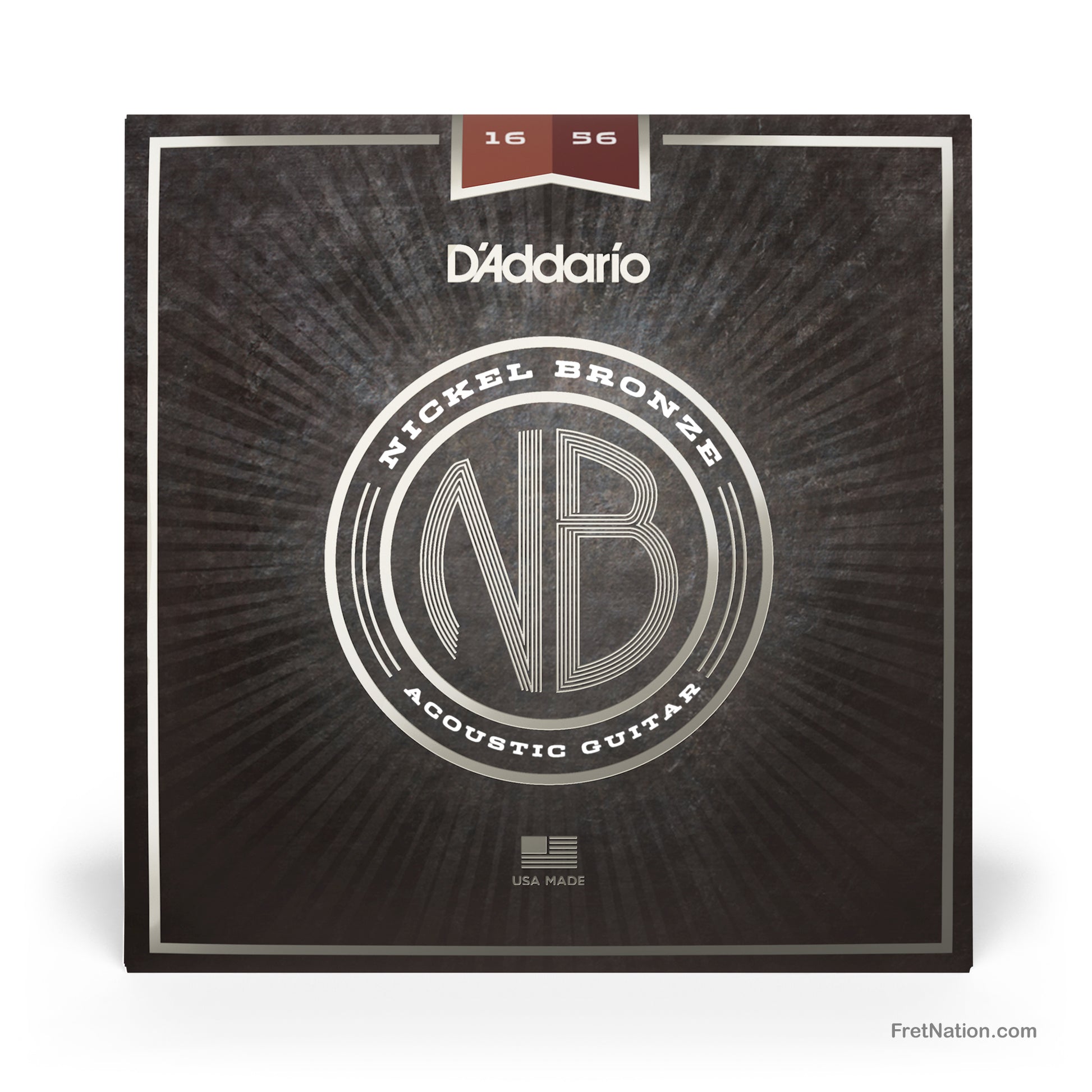 D'Addario D'Addario Nickel Bronze Resophonic Guitar Strings - 6-String 16-56 Medium NB1656