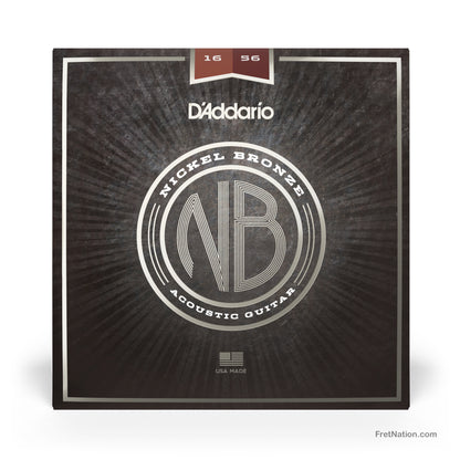 D'Addario D'Addario Nickel Bronze Resophonic Guitar Strings - 6-String 16-56 Medium NB1656