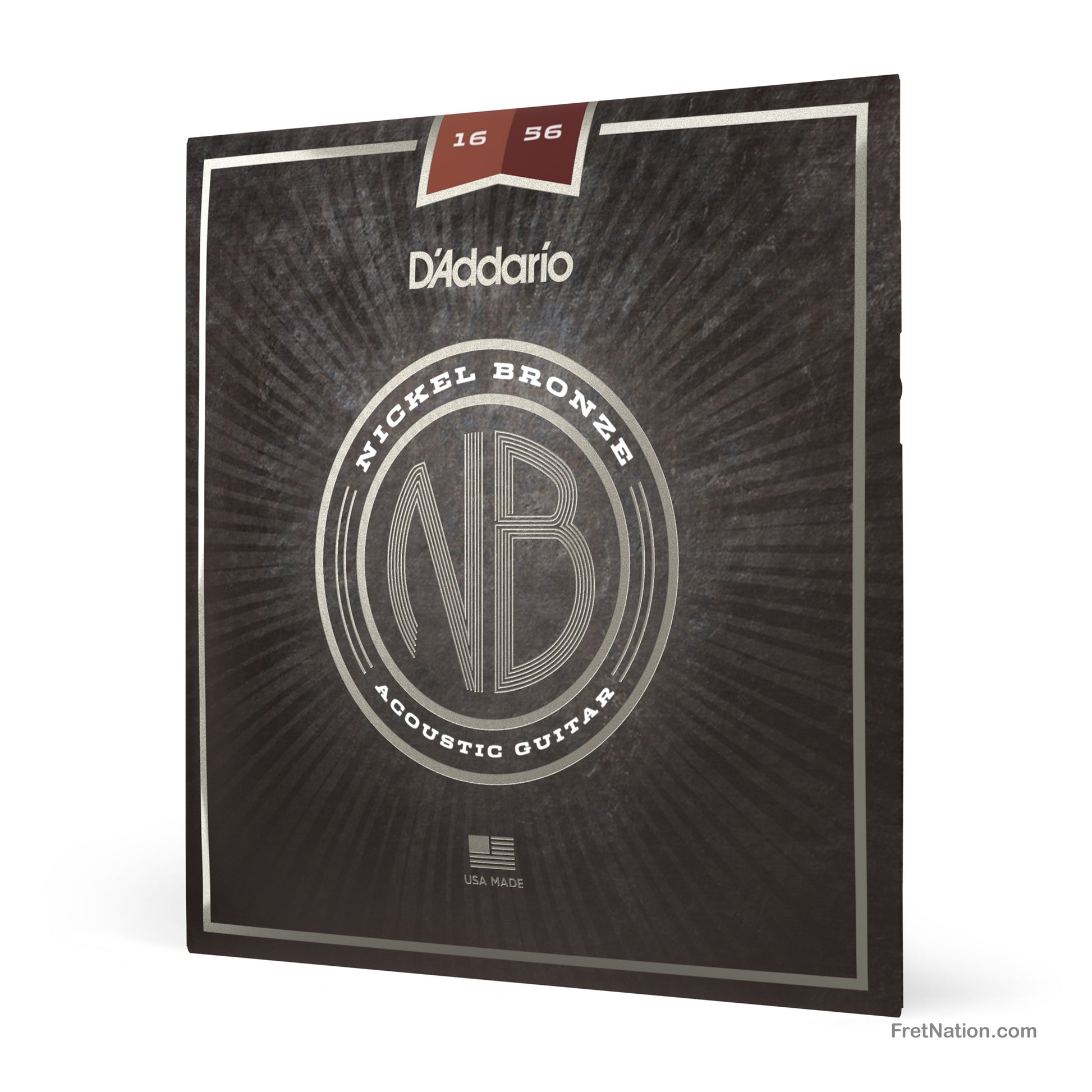 D'Addario D'Addario Nickel Bronze Resophonic Guitar Strings - 6-String 16-56 Medium NB1656