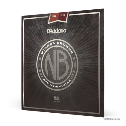 D'Addario D'Addario Nickel Bronze Resophonic Guitar Strings - 6-String 16-56 Medium NB1656