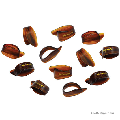 D'Addario D'Addario National Celluloid Tortoiseshell Thumb Picks Large 12-pack - NP8T-12