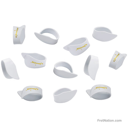 D'Addario D'Addario National Celluloid Thumb Picks Large 12-pack White - NP8W-12