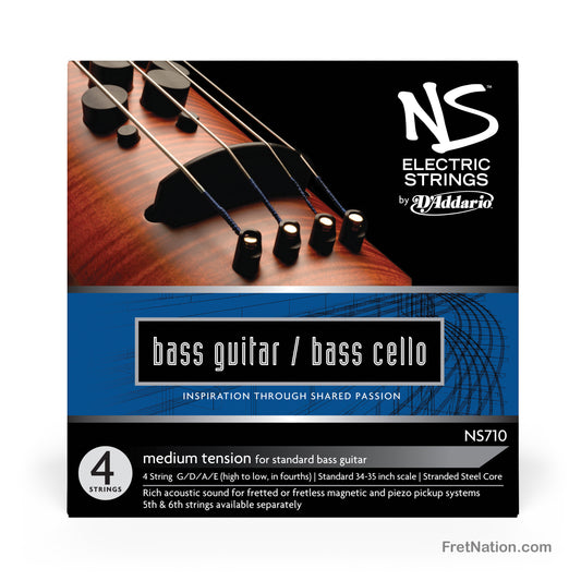 D'Addario D'Addario NS 4/4 Scale Electric Bass/Cello String Set - NS710 4/4M Medium
