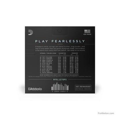 D'Addario D'Addario NYXL Electric Guitar String Set - Pedal Steel 12-70 Custom Medium C6 NYXL1270PS