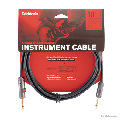 D'Addario D'Addario Circuit Breaker with Latching Cut-Off Switch 10-Foot 1/4" - PW-AGL-10