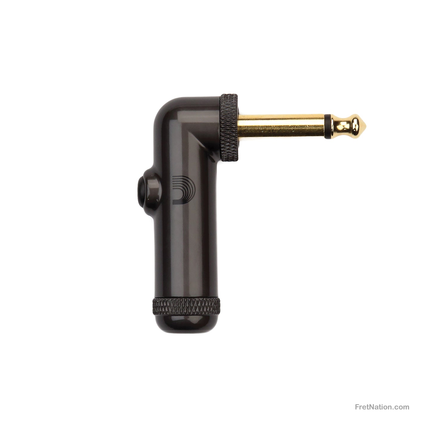 D'Addario D'Addario DIY Cable Station Solderless 1/4" Plug Right Angle w/ Momentary Switch - PW-AGRAP-1