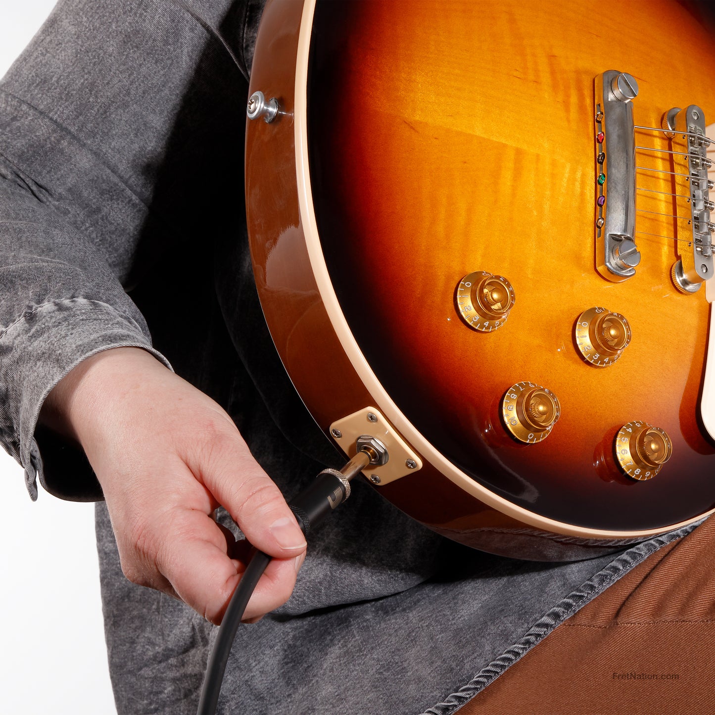 D'Addario D'Addario American Stage Instrument Cable 10-Foot 1/4" - PW-AMSGRA-10