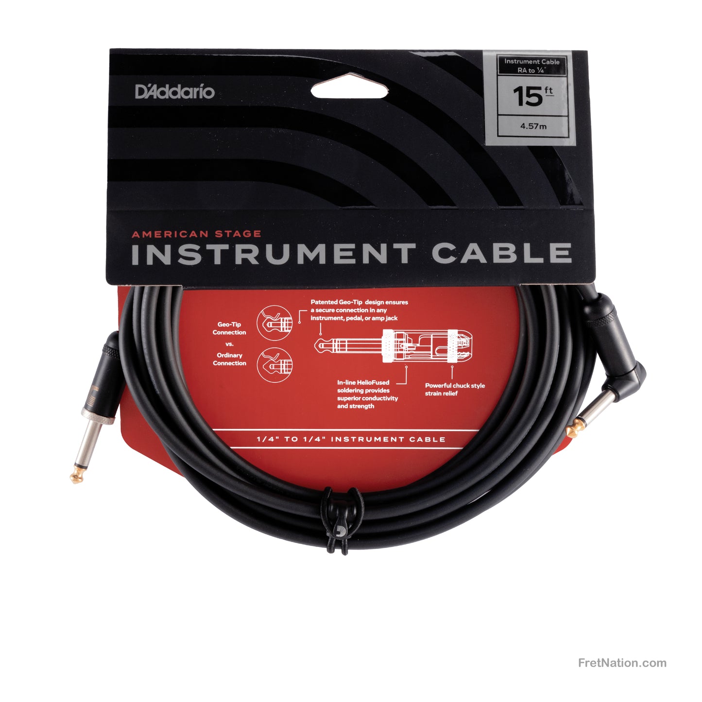 D'Addario D'Addario American Stage Instrument Cable 15-Foot 1/4" - PW-AMSGRA-15