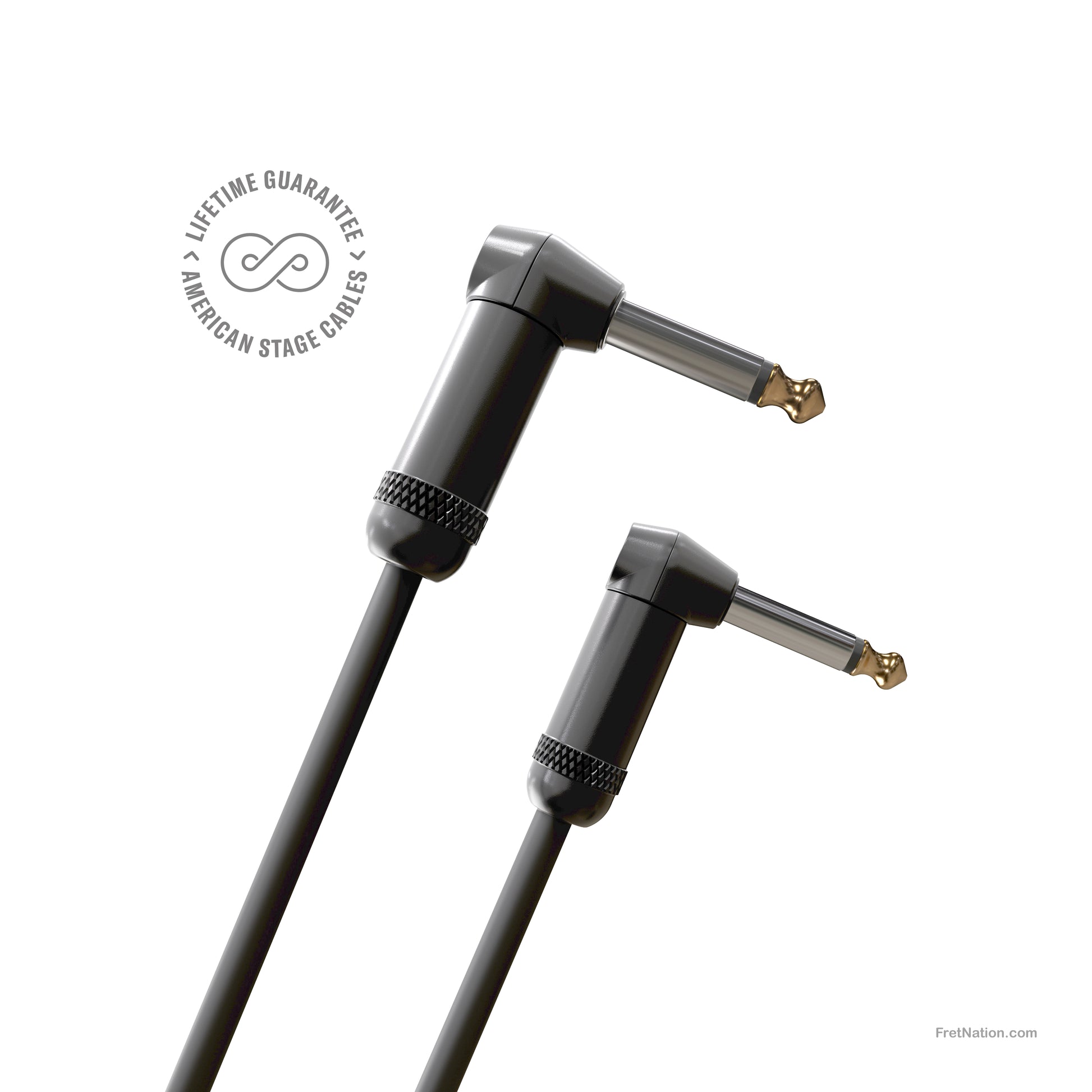 D'Addario D'Addario American Stage Instrument Cable Dual Right Angle 20-Foot 1/4" - PW-AMSGRR-20