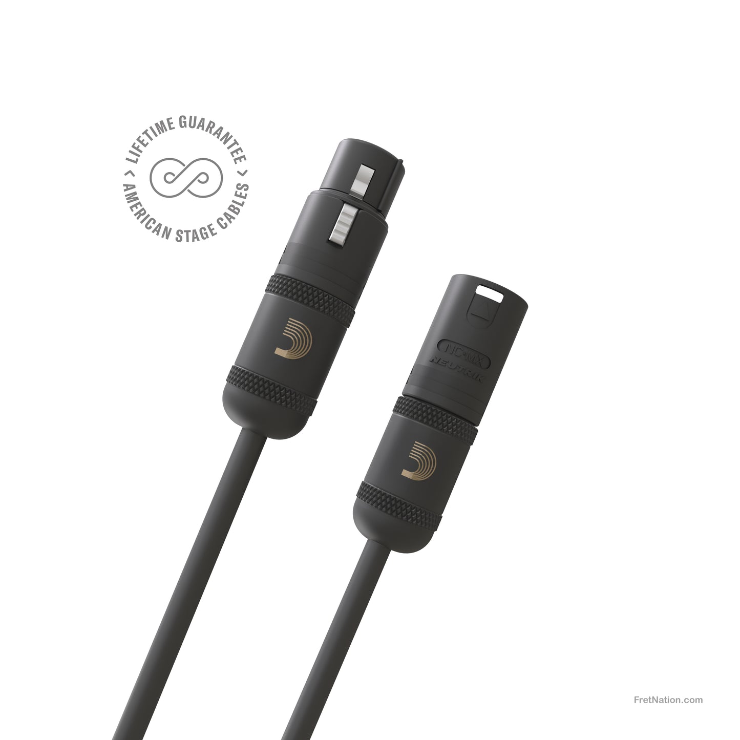 D'Addario D'Addario American Stage XLR Microphone/Powered Speaker Cable 10-Foot - PW-AMSM-10