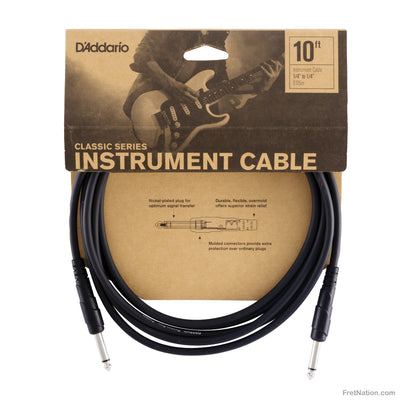 D'Addario D'Addario Classic Series Instrument Cable 10-Foot - PW-CGT-10