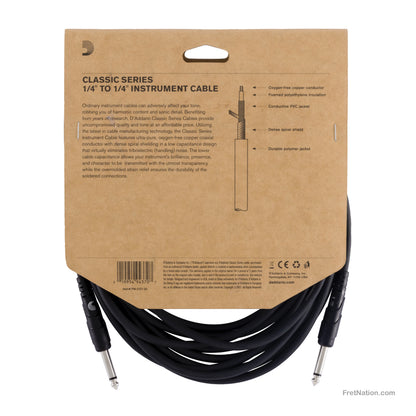 D'Addario D'Addario Classic Series Instrument Cable 20-Foot - PW-CGT-20
