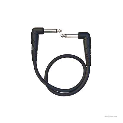 D'Addario D'Addario Classic Series Patch Cable Right Angle 01-Foot - PW-CGTPRA-01