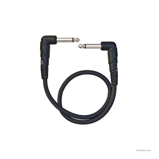 D'Addario D'Addario Classic Series Patch Cable Right Angle 01-Foot - PW-CGTPRA-01