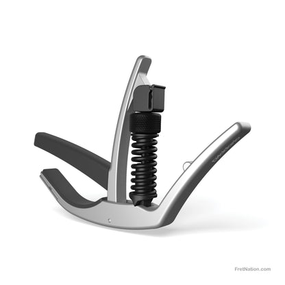 D'Addario D'Addario Artist Guitar Capo Acoustic Guitar and Electric Guitar - PW-CP-10S Silver