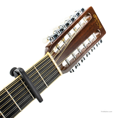 D'Addario D'Addario Pro Plus Capo Acoustic Guitar Electric Guitar 12 String - PW-CP-19 - Black