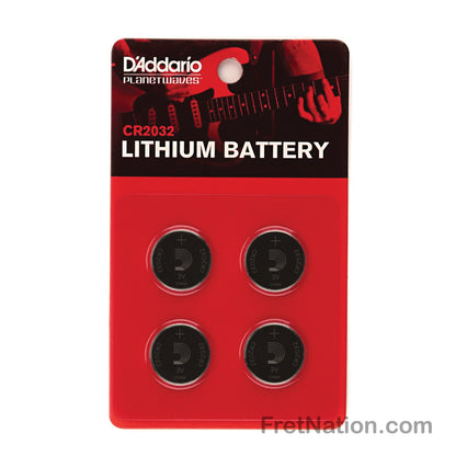 D'Addario D'Addario Lithium Battery 4-Pack - PW-CR2032-04