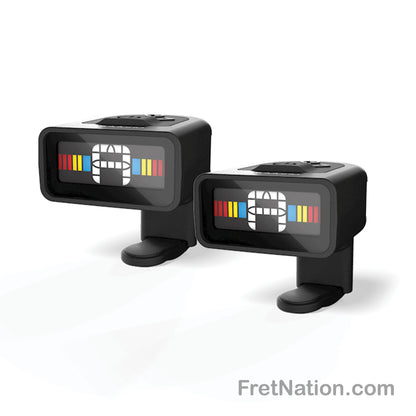 D'Addario D'Addario Micro Headstock Guitar Tuner Twin Pack - PW-CT-12TP Black