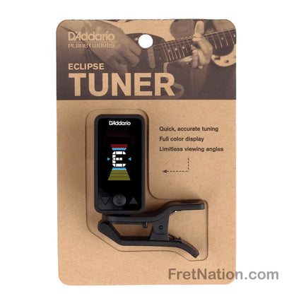 D'Addario D'Addario Eclipse Headstock Clip-On Tuner - PW-CT-17BK Black