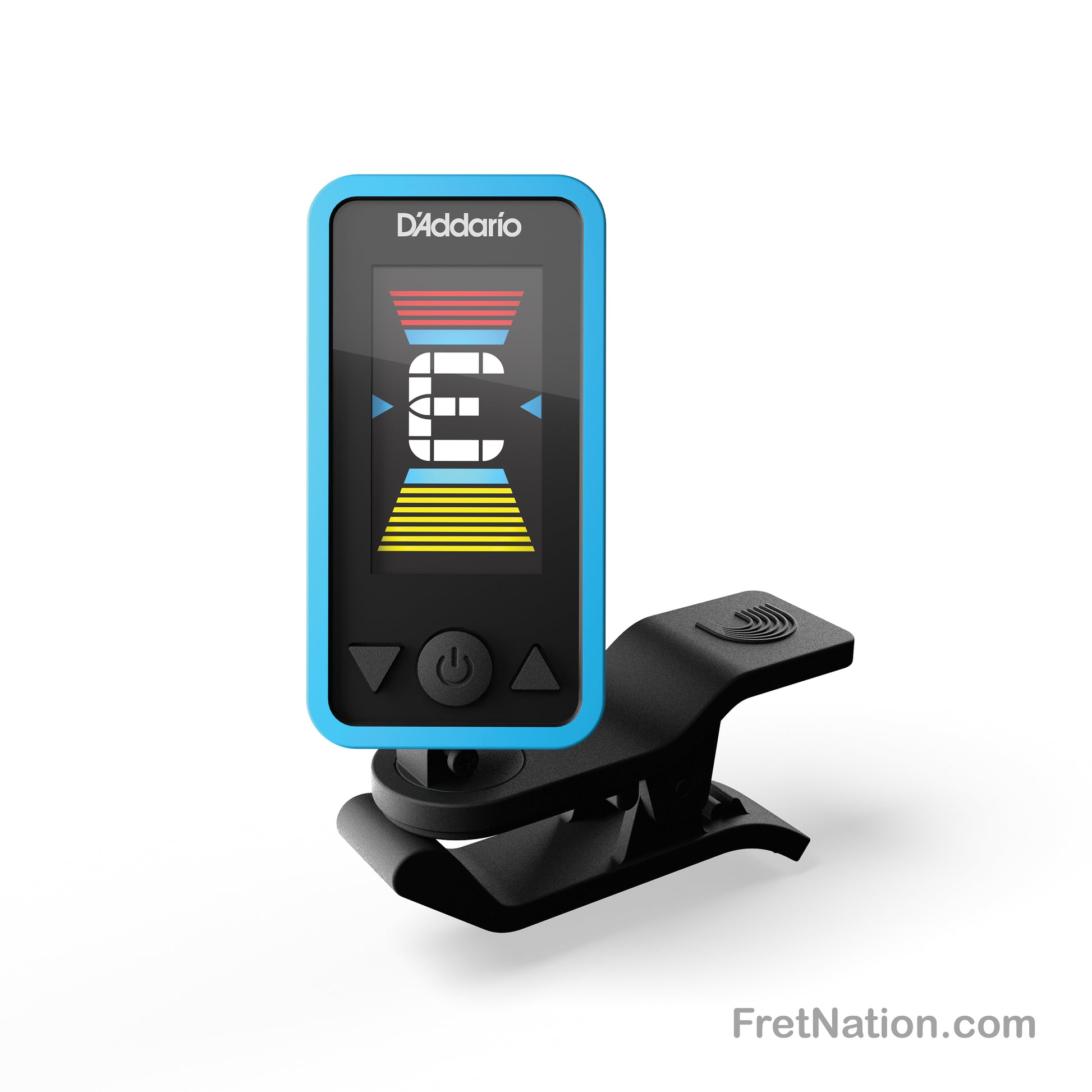 D'Addario D'Addario Eclipse Headstock Clip-On Tuner - PW-CT-17BU Blue