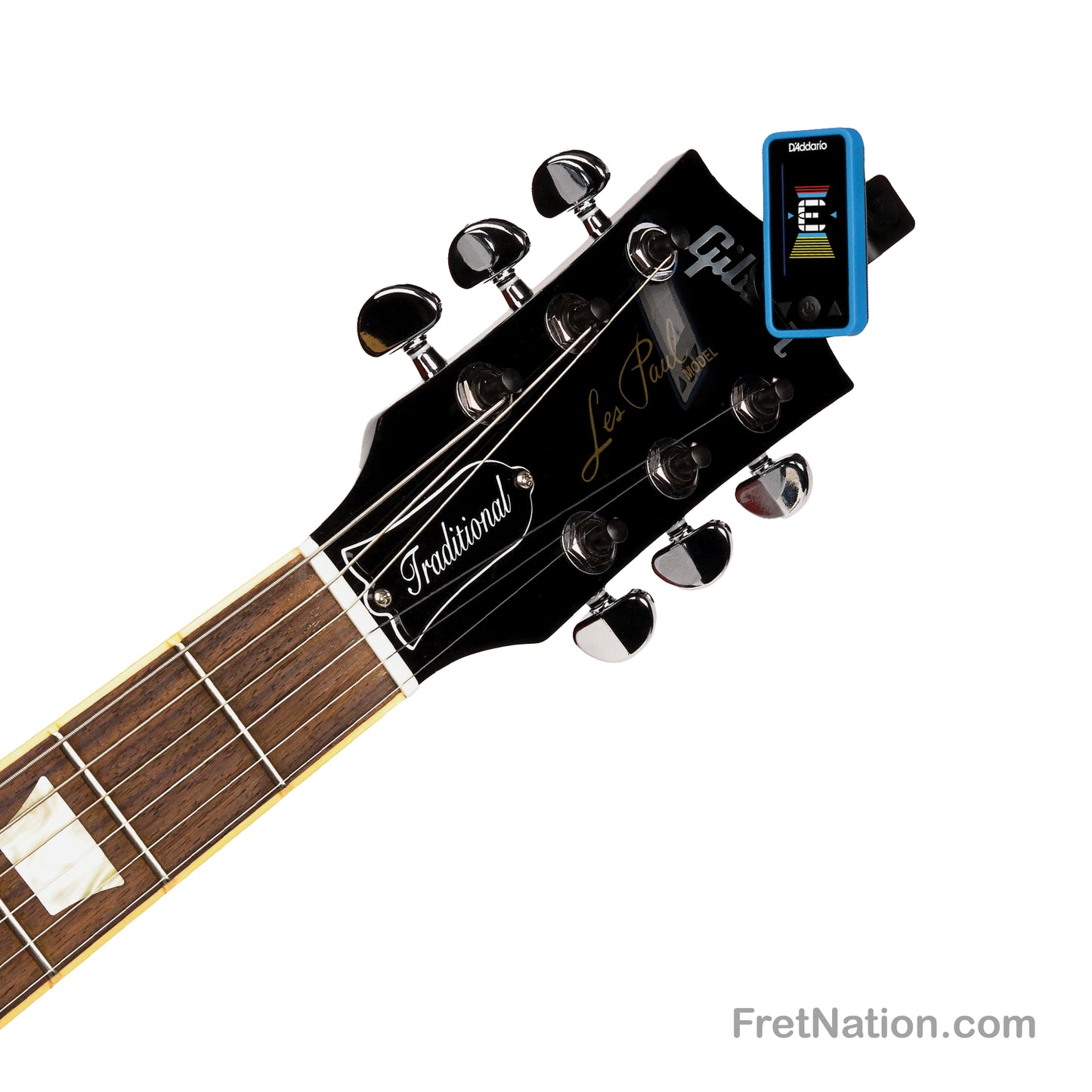 D'Addario D'Addario Eclipse Headstock Clip-On Tuner - PW-CT-17BU Blue