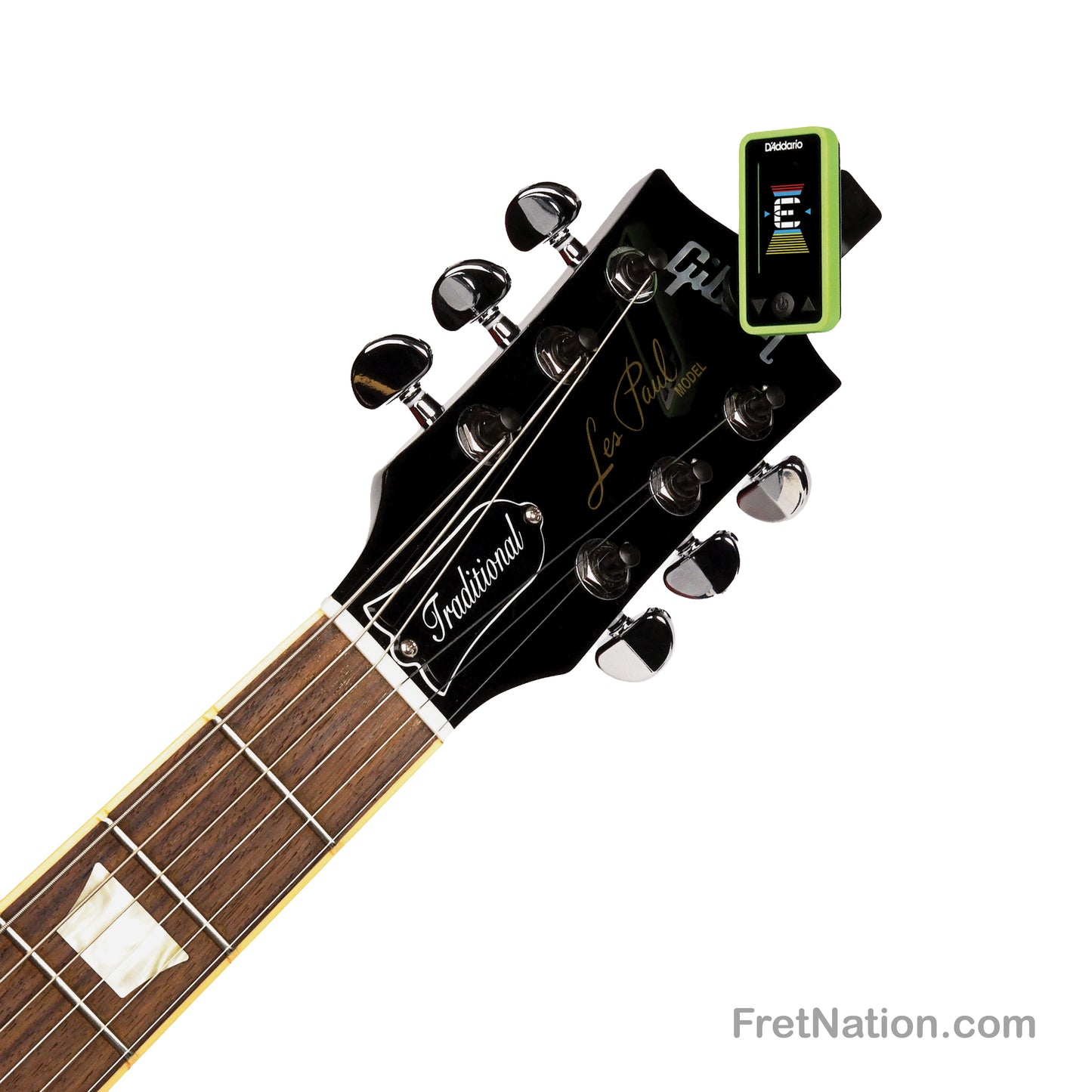 D'Addario D'Addario Eclipse Headstock Clip-On Tuner - PW-CT-17GN Green