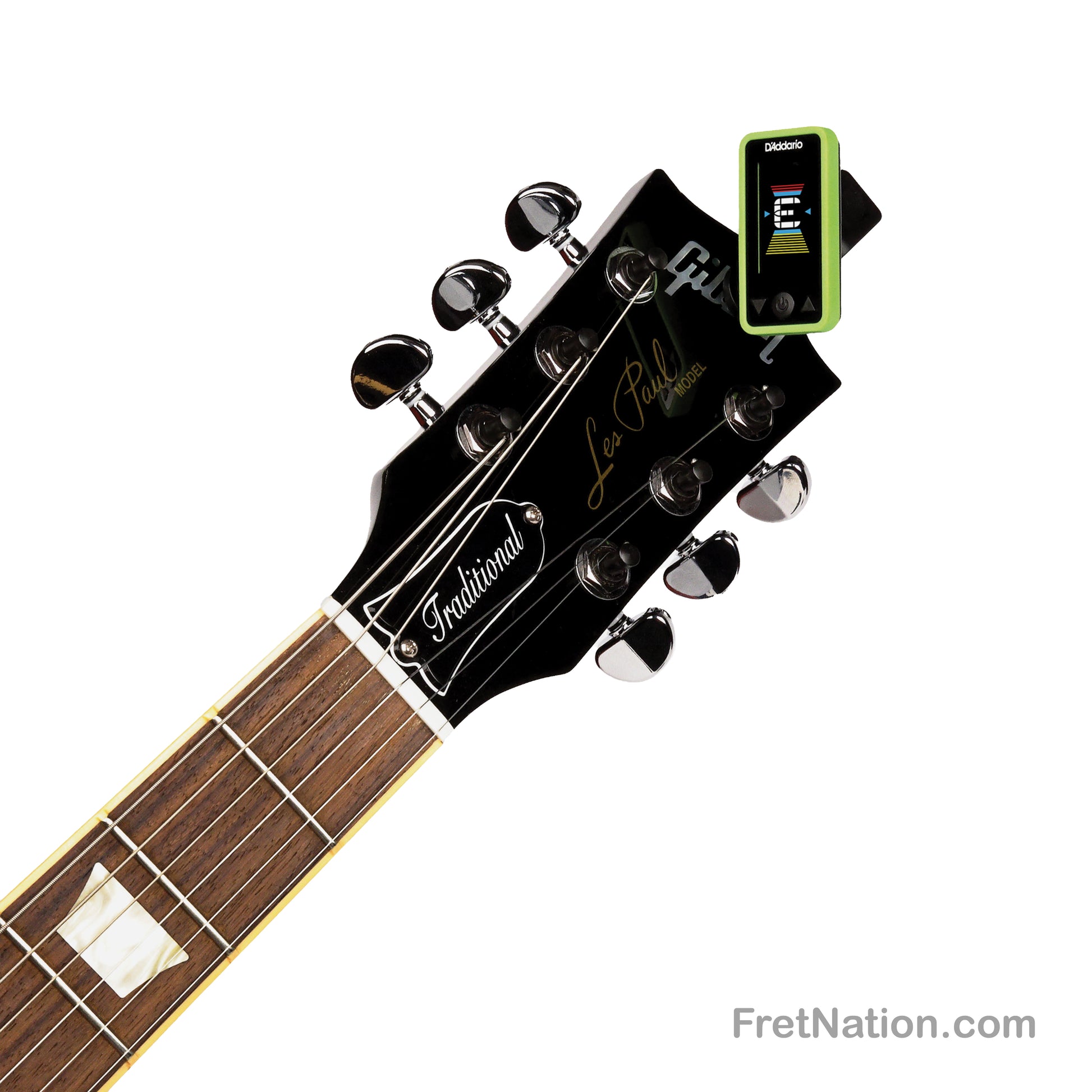D'Addario D'Addario Eclipse Headstock Clip-On Tuner - PW-CT-17GN Green