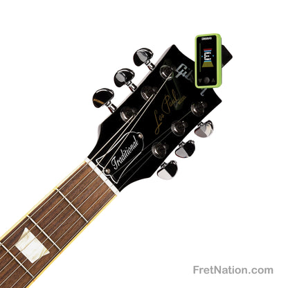 D'Addario D'Addario Eclipse Headstock Clip-On Tuner - PW-CT-17GN Green
