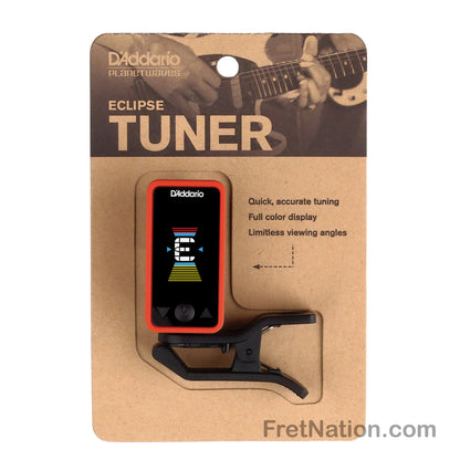 D'Addario D'Addario Eclipse Headstock Clip-On Tuner - PW-CT-17RD Red
