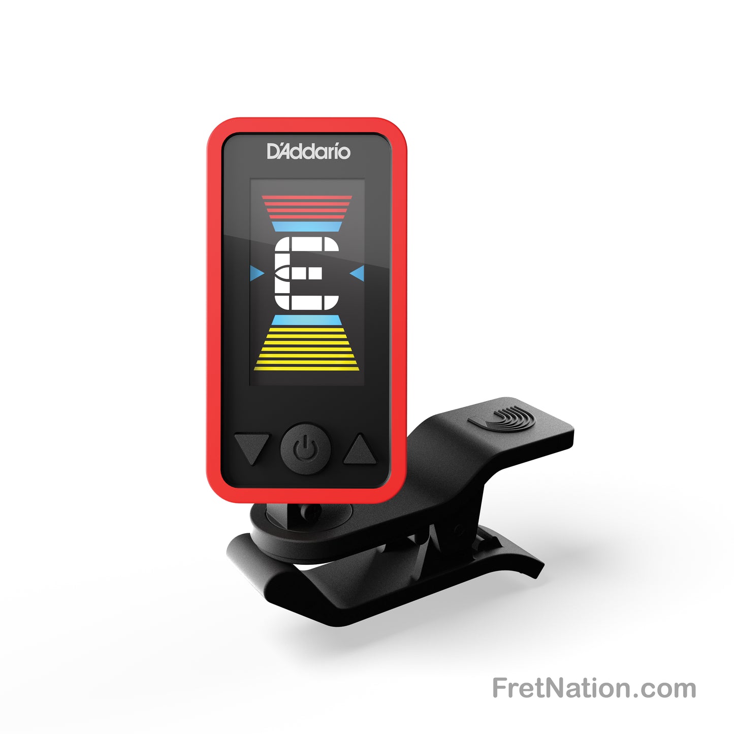D'Addario D'Addario Eclipse Headstock Clip-On Tuner - PW-CT-17RD Red