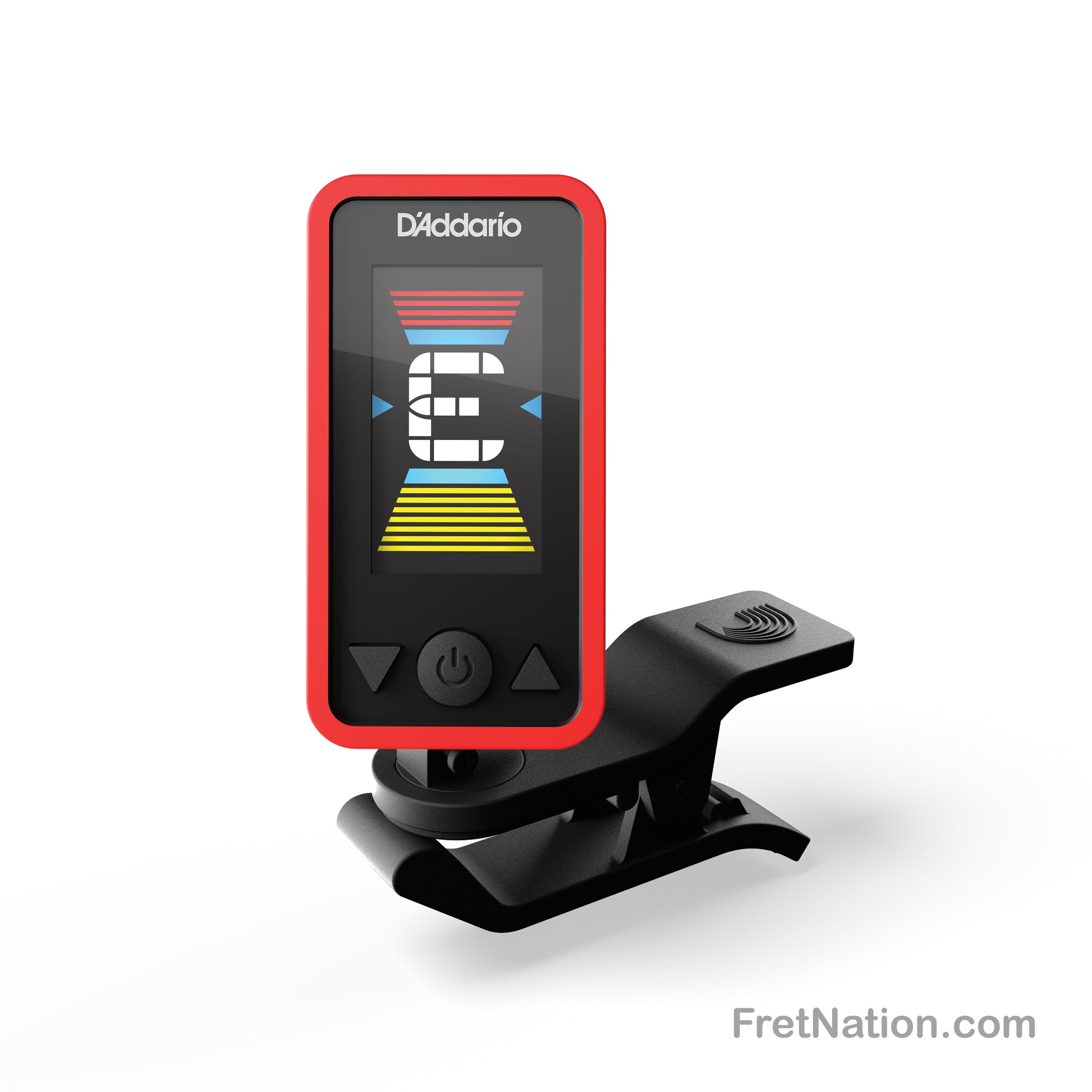 D'Addario D'Addario Eclipse Headstock Clip-On Tuner - PW-CT-17RD Red