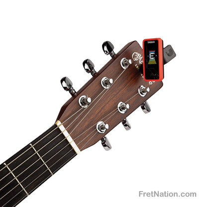 D'Addario D'Addario Eclipse Headstock Clip-On Tuner - PW-CT-17RD Red