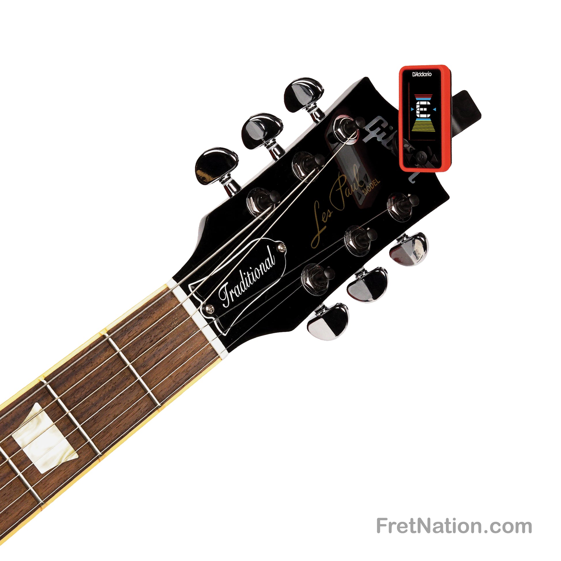 D'Addario D'Addario Eclipse Headstock Clip-On Tuner - PW-CT-17RD Red